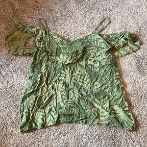OLD NAVY Tank with leaf pattern